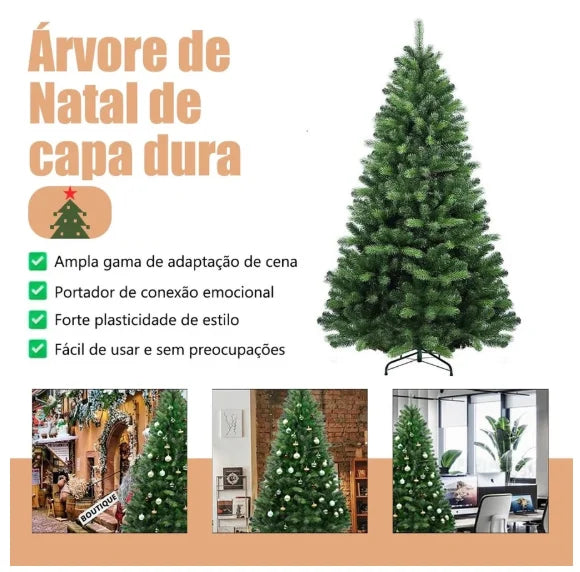 Árvore Natal Verde 120cm/150cm/180cm Galhos Decoração Natalina Pinheiro Premium - Neverdie Store