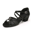 Sapatos de dança para meninas e mulheres, Sapatos latinos de salão, Modern Tango Dancing Performance Shoes, Sandálias Salsa, Salto 3,5 cm