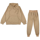 Fato de treino casual feminino, conjuntos com capuz extragrandes, capuz de manga comprida, calça esportiva, terno feminino, inverno, 2 peças, 2025