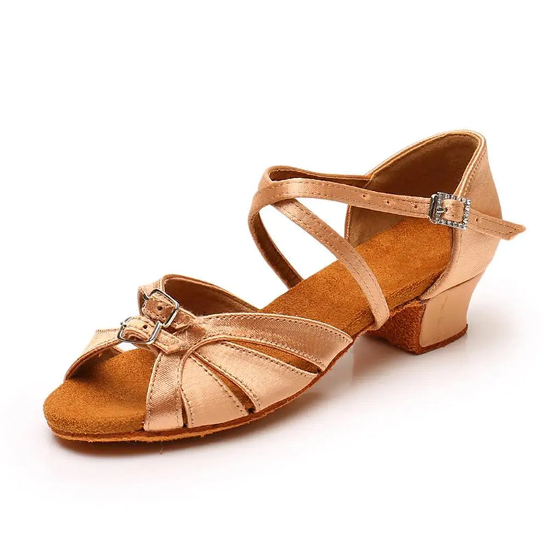 Sapatos de dança para meninas e mulheres, Sapatos latinos de salão, Modern Tango Dancing Performance Shoes, Sandálias Salsa, Salto 3,5 cm
