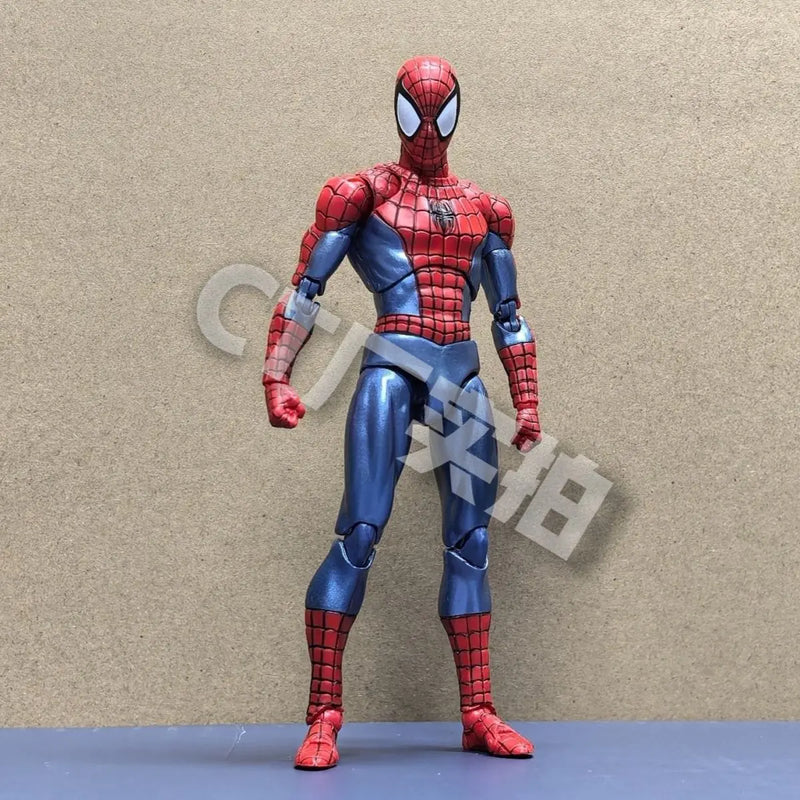 Novo ct brinquedos spiderman figura mafex 075 o incrível homem aranha quadrinhos ver mafex 185 anime figura de ação estatueta modelo presentes brinquedos
