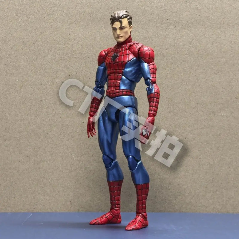 Novo ct brinquedos spiderman figura mafex 075 o incrível homem aranha quadrinhos ver mafex 185 anime figura de ação estatueta modelo presentes brinquedos