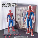 Brinquedos homem aranha mafex 185 clássico traje anime figura ver milhas morales 2099 homem-aranha figura de ação estatueta brinquedos crianças presente