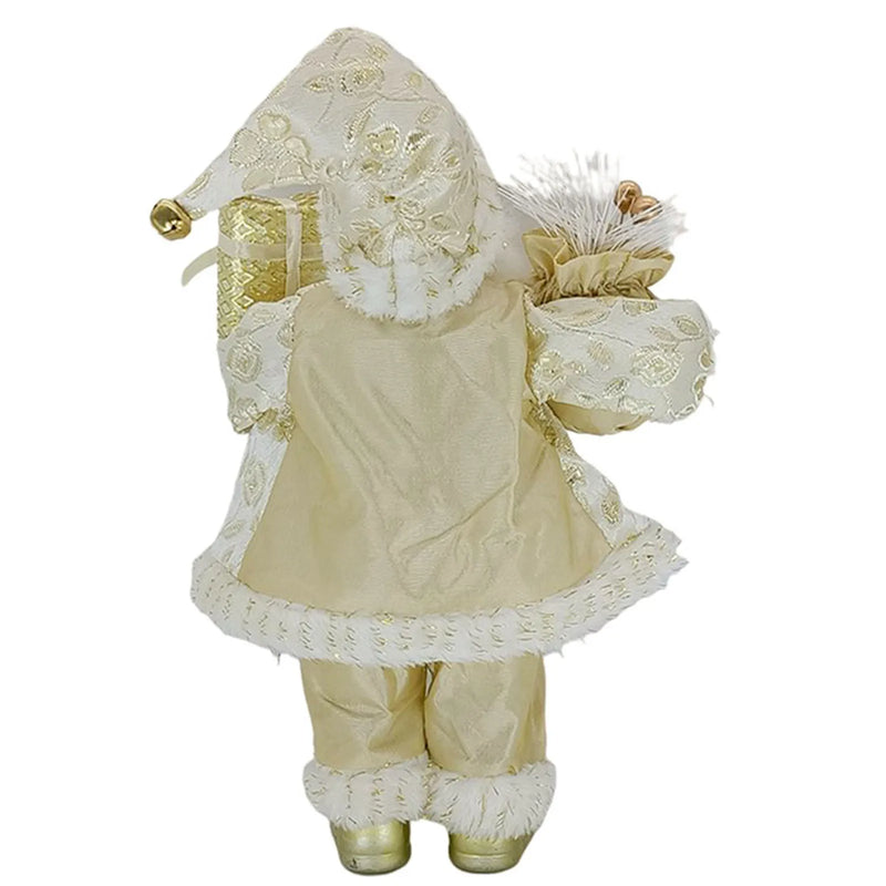 Natal sentado em pé papai noel estatuetas boneca bonito 12 polegada árvore de natal festa ornamento mesa escritório lareira decoração casa