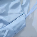 Vestido de cetim de seda para mulheres, costas nuas, sexy, maxi, longo, vestidos de noite, elegante, festa de aniversário, decote em v, robe para convidados de casamento, senhoras