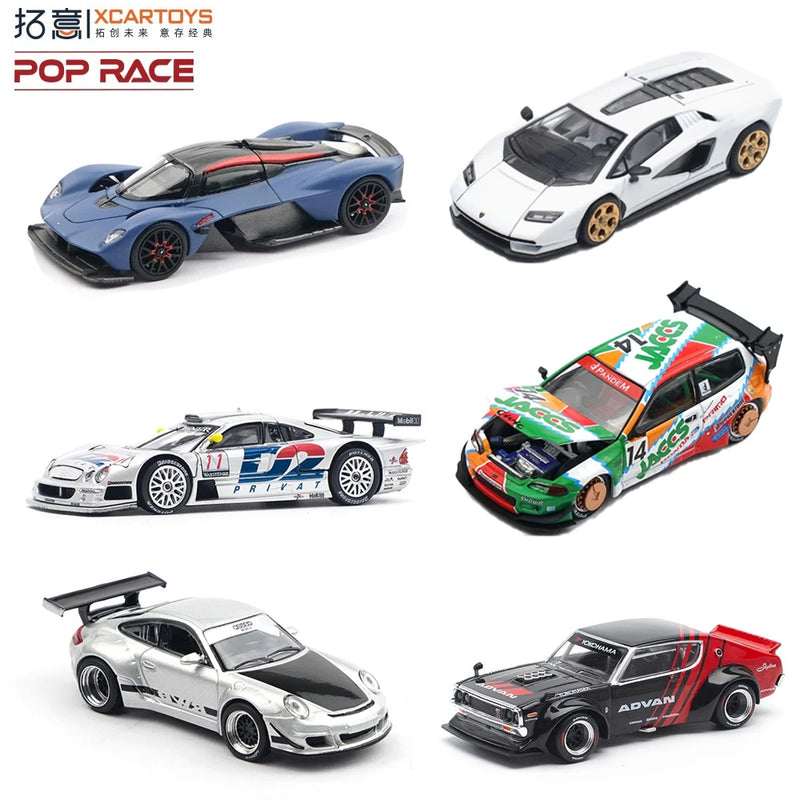 Xcartoys poprace 1/64 modelo fundido carro liga veículo brinquedos presentes para adolescentes adultos hobby coleção