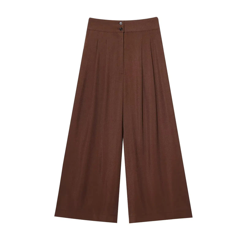 Moda feminina calças ternos sem mangas com decote em v superior com cinto calças retas define 2025 primavera verão commuter 2 peça conjunto