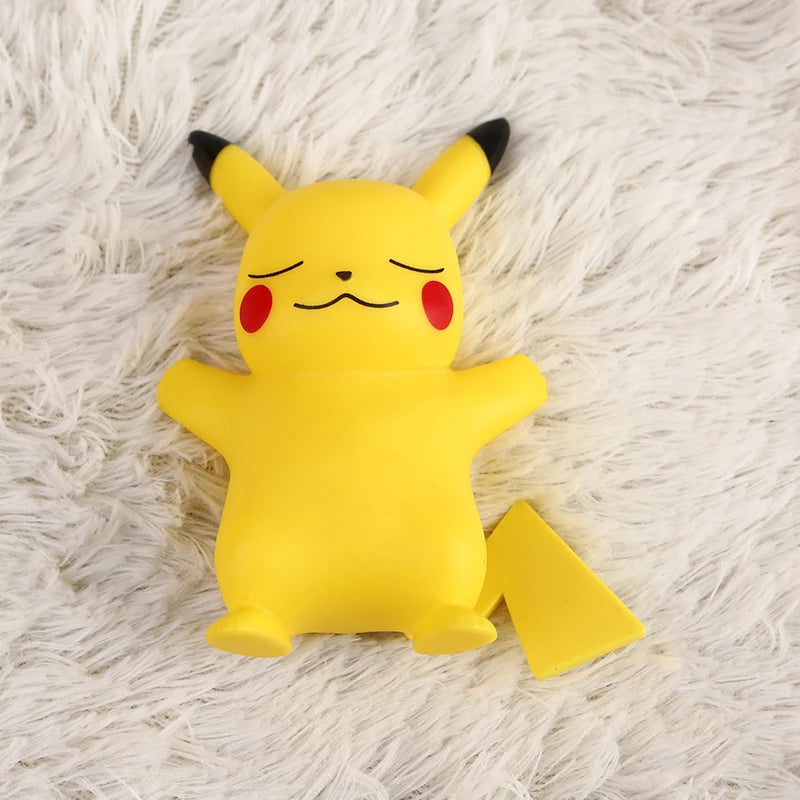 Pokemon pikachu luz noturna brilhante crianças brinquedos pokemon pikachu bonito lâmpada de cabeceira aniversário das crianças presente de natal