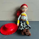História 3 4 falando woody jessie figuras de ação panos reais corpo boneca cantar macio figura de ação modelo brinquedos voz boneca mesa ornamento