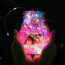 7m ~ 42m luzes de corda de fadas de energia solar, à prova d'água, fio de cobre, guirlanda de festa de natal, jardim ao ar livre, casamento