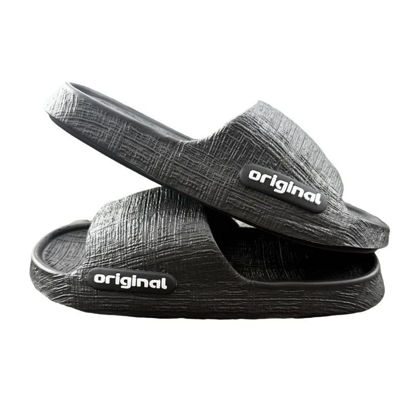 Plataforma grossa chinelos de eva para mulheres ao ar livre verão antiderrapante praia flip flops mulher conforto sola macia chinelos de nuvem interior