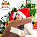 Chapéus de natal papai noel vermelho macio grosso chapéu de pelúcia para adultos crianças feliz natal decoração ornamento casa presentes de natal ano novo