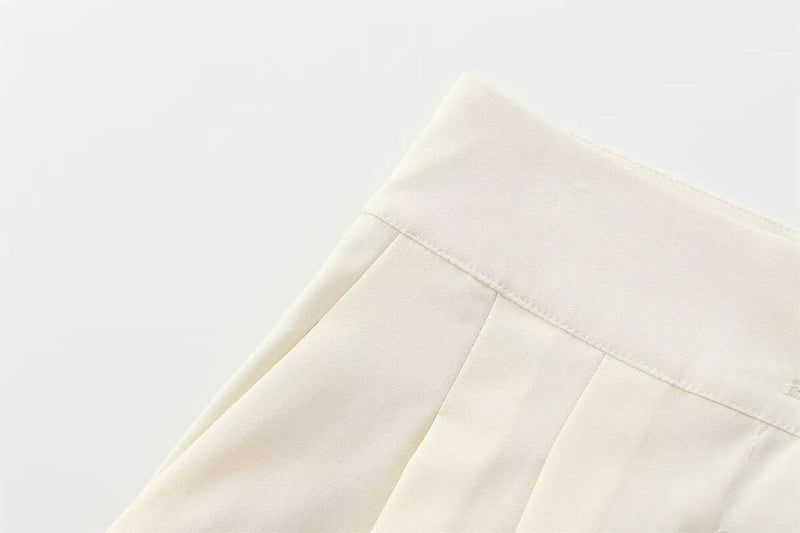 Moda feminina calças ternos sem mangas com decote em v superior com cinto calças retas define 2025 primavera verão commuter 2 peça conjunto