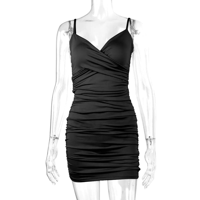 Vestidos curtos bodycon com alça espaguete sexy feminino, mini vestido, vestidos vermelhos, roupas femininas, novo em vestido, vestido de festa, roupas