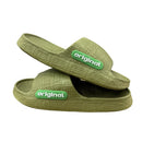 Plataforma grossa chinelos de eva para mulheres ao ar livre verão antiderrapante praia flip flops mulher conforto sola macia chinelos de nuvem interior