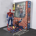 Brinquedos homem aranha mafex 185 clássico traje anime figura ver milhas morales 2099 homem-aranha figura de ação estatueta brinquedos crianças presente