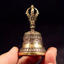 Natal bronze sino presente criativo acessórios de decoração para casa artesanato de bronze fundição gota sino chave botão do carro sino de vento