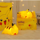 Pokemon pikachu luz noturna brilhante crianças brinquedos pokemon pikachu bonito lâmpada de cabeceira aniversário das crianças presente de natal
