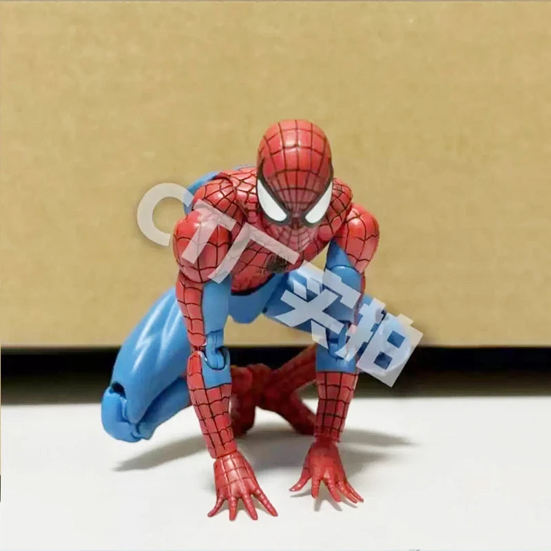 Brinquedos homem aranha mafex 185 clássico traje anime figura ver milhas morales 2099 homem-aranha figura de ação estatueta brinquedos crianças presente