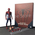 Brinquedos homem aranha mafex 185 clássico traje anime figura ver milhas morales 2099 homem-aranha figura de ação estatueta brinquedos crianças presente