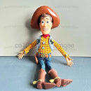 História 3 4 falando woody jessie figuras de ação panos reais corpo boneca cantar macio figura de ação modelo brinquedos voz boneca mesa ornamento