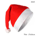 Chapéus de natal papai noel vermelho macio grosso chapéu de pelúcia para adultos crianças feliz natal decoração ornamento casa presentes de natal ano novo