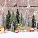 Mini árvores de natal tamanho diferente artesanato base de madeira artificial mini árvore de natal natal festa em casa ano novo 2025 decoração