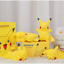 Pokemon pikachu luz noturna brilhante crianças brinquedos pokemon pikachu bonito lâmpada de cabeceira aniversário das crianças presente de natal