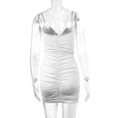 Vestidos curtos bodycon com alça espaguete sexy feminino, mini vestido, vestidos vermelhos, roupas femininas, novo em vestido, vestido de festa, roupas