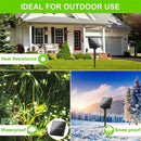 7m ~ 42m luzes de corda de fadas de energia solar, à prova d'água, fio de cobre, guirlanda de festa de natal, jardim ao ar livre, casamento