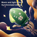 1pc engraçado dança polvo brinquedo rastejando detecção automática evitar obstáculos animal de estimação eletrônico com luz de música crianças presentes de natal