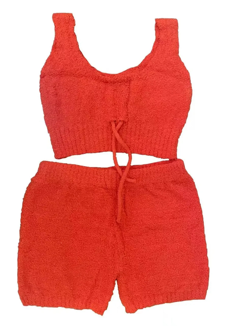 2025 novo luxo feminino conjunto de pijamas de pelúcia topo de colheita + calças compridas casaco 3 peças terno homewear feminino conjuntos de correspondência pijamas quentes pjs