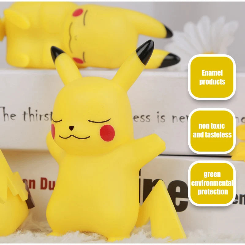 Pokemon pikachu luz noturna brilhante crianças brinquedos pokemon pikachu bonito lâmpada de cabeceira aniversário das crianças presente de natal
