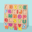 Crianças quebra-cabeça de madeira montessori brinquedos do bebê abc alfabeto número forma correspondência jogo de tabuleiro pré-escolar brinquedo educativo para crianças 2-4