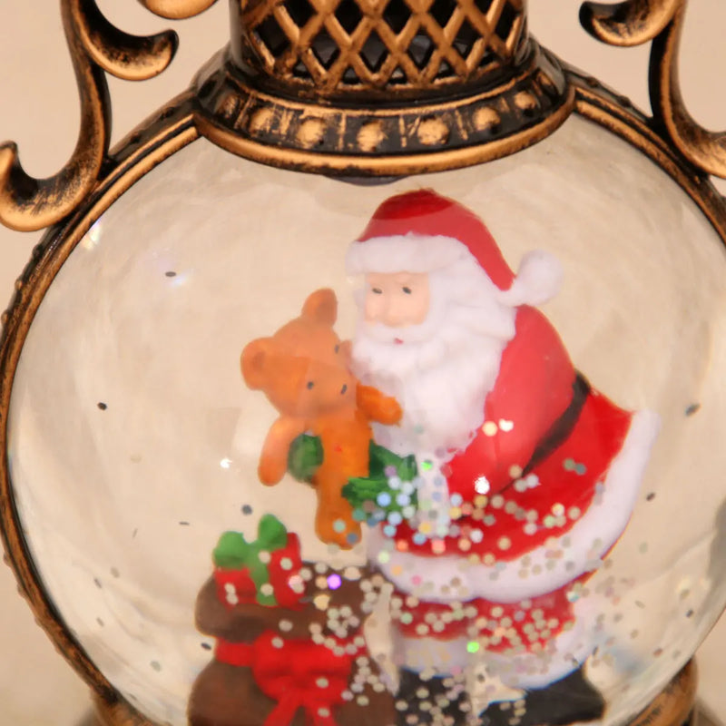 2025 papai noel com música flutuante neve ornamentos árvore de natal luminosa lâmpada cabeceira boneco de neve luz da noite presentes de ano novo