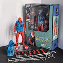 Brinquedos homem aranha mafex 185 clássico traje anime figura ver milhas morales 2099 homem-aranha figura de ação estatueta brinquedos crianças presente