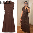 Vestido feminino longo de linho midi vestidos de verão terno feminino espartilho vestidos de festa jovens sem mangas vestidos formais casuais