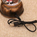 2025 papai noel com música flutuante neve ornamentos árvore de natal luminosa lâmpada cabeceira boneco de neve luz da noite presentes de ano novo