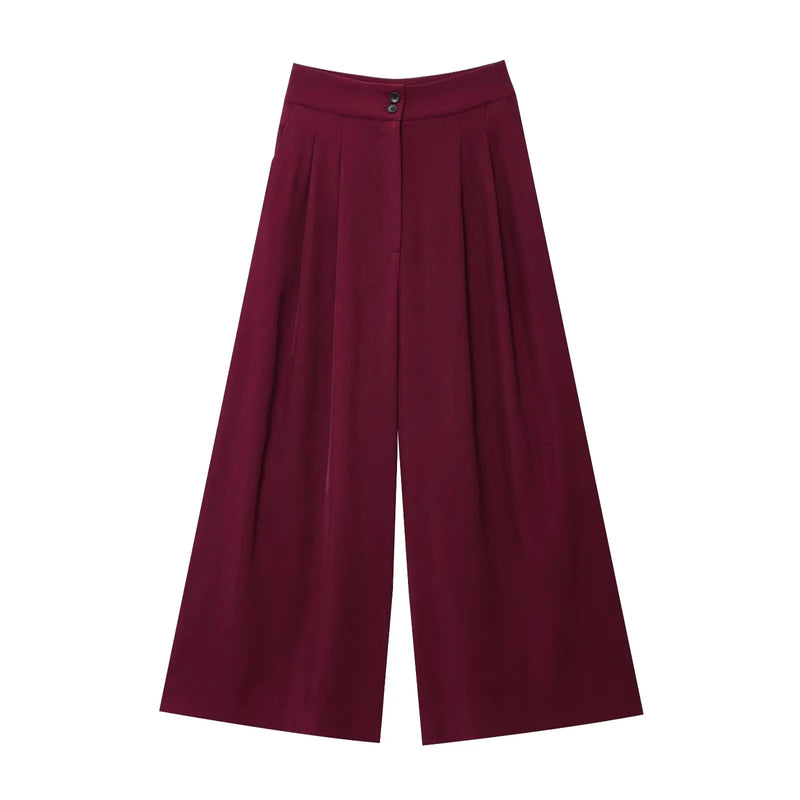 Moda feminina calças ternos sem mangas com decote em v superior com cinto calças retas define 2025 primavera verão commuter 2 peça conjunto