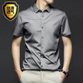 Camisa masculina manga longa não ferro resistente a rugas vestido de negócios high end profissional casual terno camisa branca