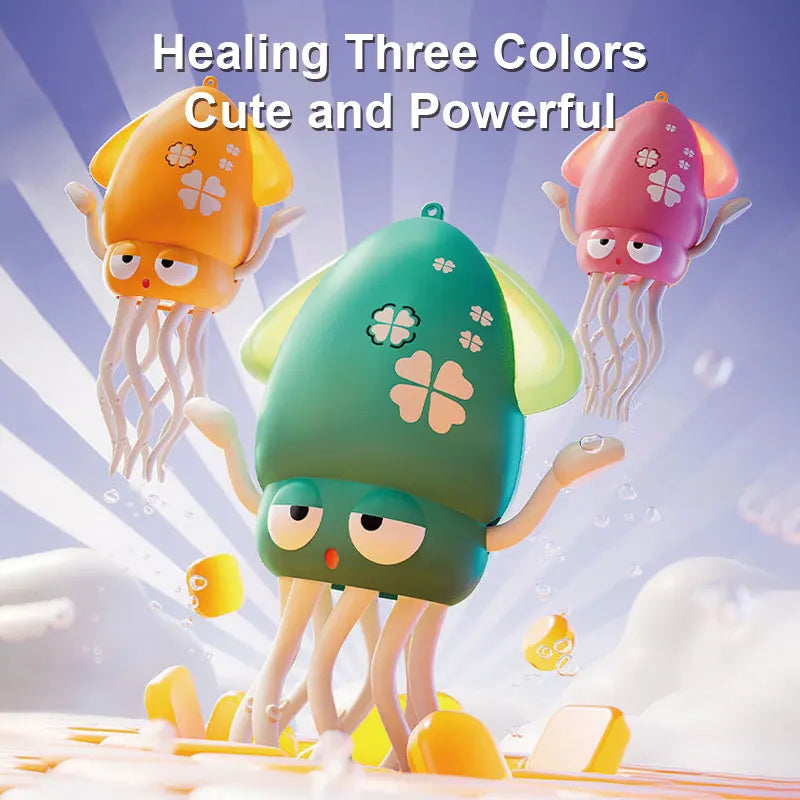 1pc engraçado dança polvo brinquedo rastejando detecção automática evitar obstáculos animal de estimação eletrônico com luz de música crianças presentes de natal