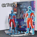 Brinquedos homem aranha mafex 185 clássico traje anime figura ver milhas morales 2099 homem-aranha figura de ação estatueta brinquedos crianças presente